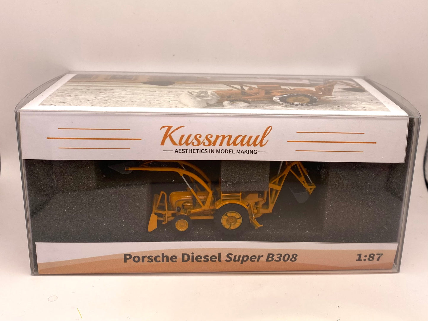 Porsche Diesel Super B308 - Traktor, Baggerlader, Baumaschine H0, 1:87