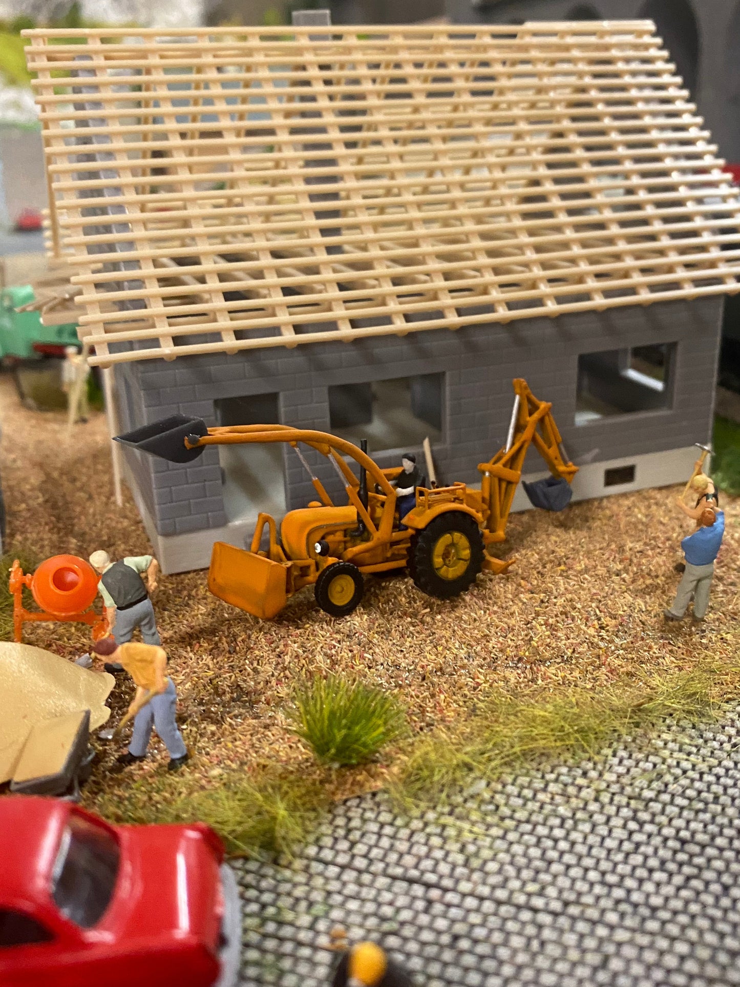 Porsche Diesel Super B308 "Gealtert" - Baggerlader, Baumaschine - H0, 1:87 - Modeler Series