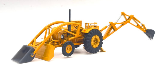 Porsche Diesel Super B308 "im Baggerbetrieb" - Traktor, Baggerlader, Baumaschine H0, 1:87